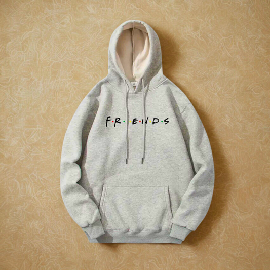 FRIENDS Baskılı Kapüşonlu Sweatshirt - Modaya Uygun Kazak