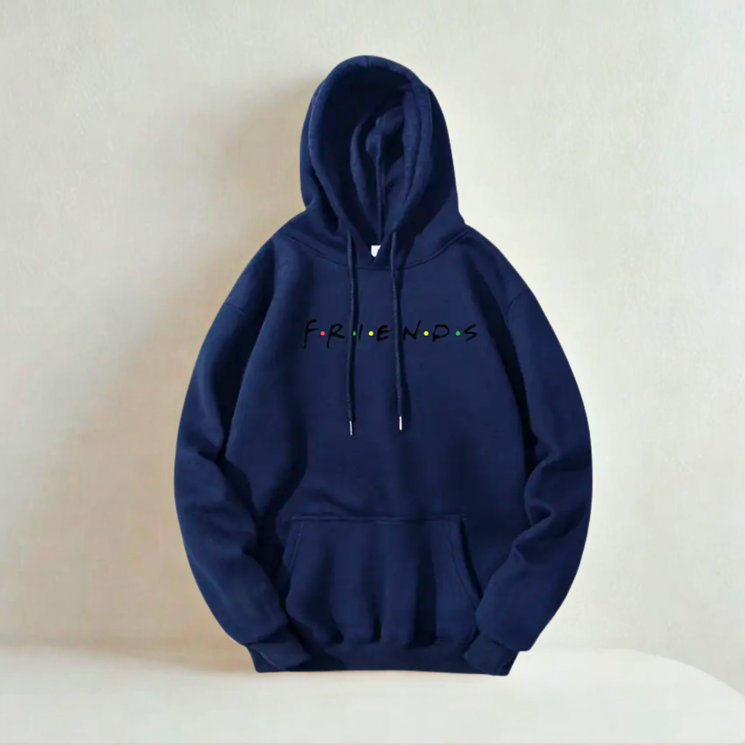 FRIENDS Baskılı Kapüşonlu Sweatshirt - Modaya Uygun Kazak