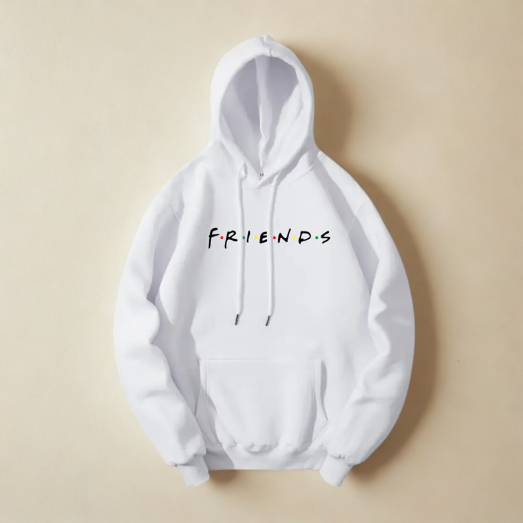FRIENDS Baskılı Kapüşonlu Sweatshirt - Modaya Uygun Kazak