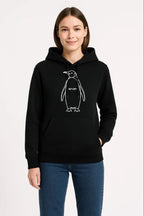 Nihilist Penguen Özel Tasarım Oversize Kapüşonlu Sweatshirt