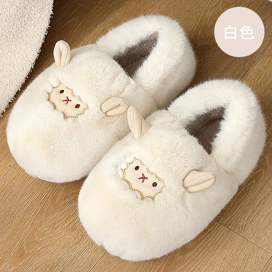 Kadınlar İçin Kalın Tabanlı, Kaymaz, Sıcak Tutucu İç Mekan Terlikleri