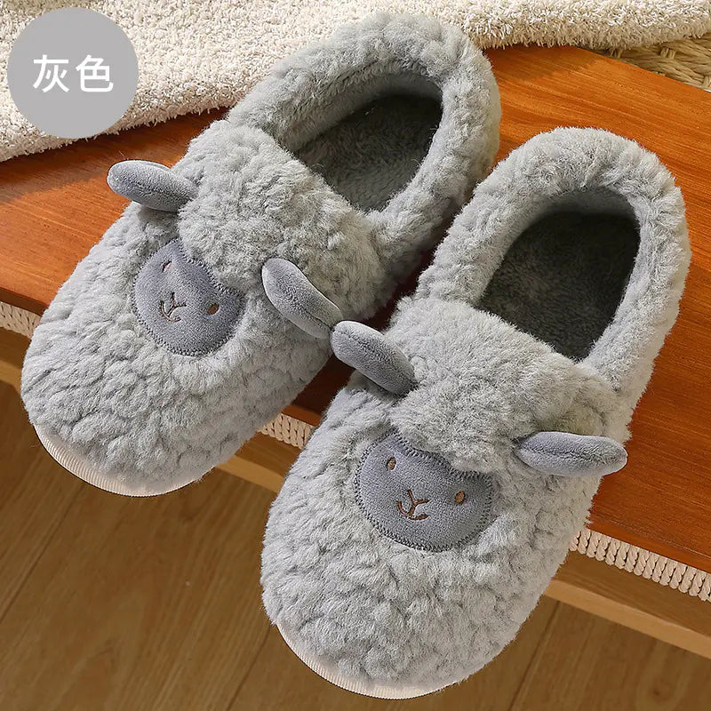 Kadınlar İçin Kalın Tabanlı, Kaymaz, Sıcak Tutucu İç Mekan Terlikleri