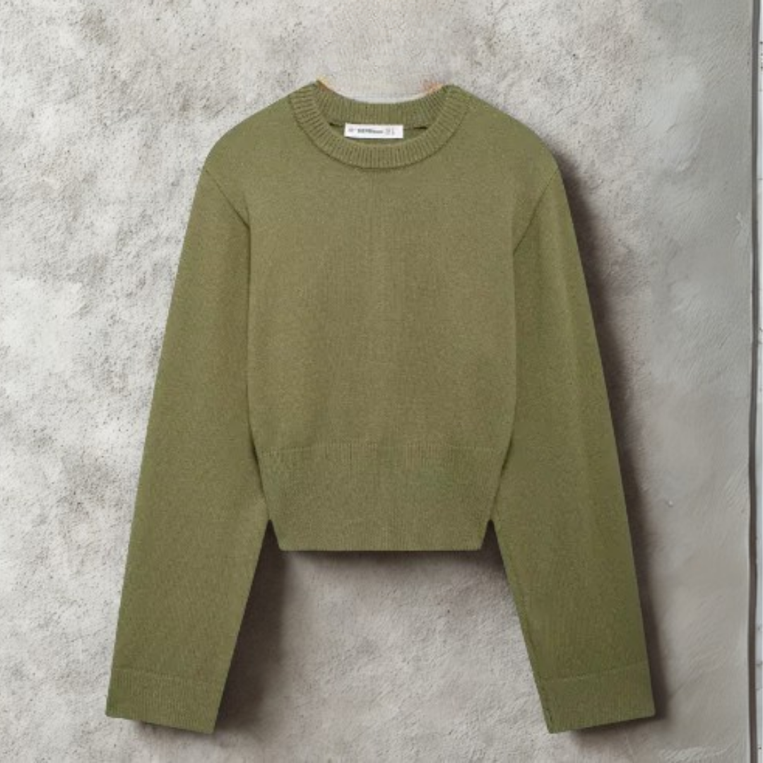 Geniş Kollu Triko Kazak – Rahat ve Şık Kadın Kazak