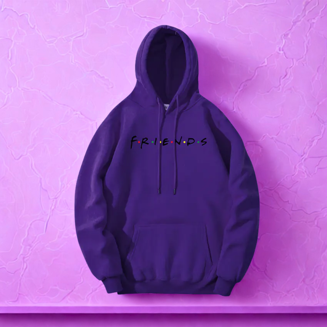 FRIENDS Baskılı Kapüşonlu Sweatshirt - Modaya Uygun Kazak