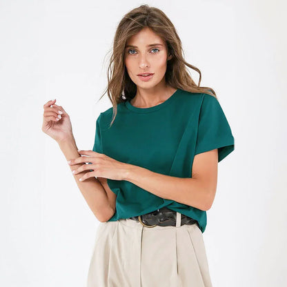 Rahat Pamuklu Kazak Tişört