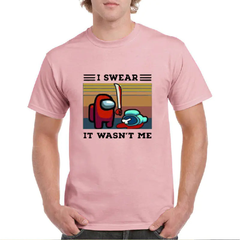 Yetişkinler için Among Us Karikatür Kısa Kollu Tişört