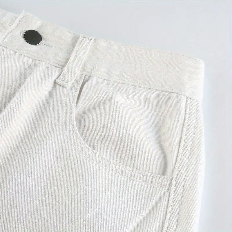 Yüksek Bel Kadın Denim Kot Pantolonlar ve Kargo Pantolonlar