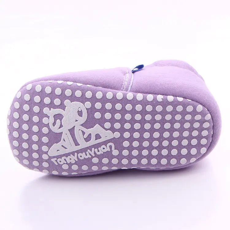 Yumuşak Tabanlı Toptan Pamuklu Bebek  Ayakkabıları