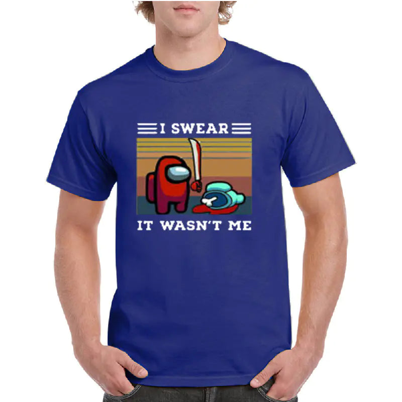 Yetişkinler için Among Us Karikatür Kısa Kollu Tişört