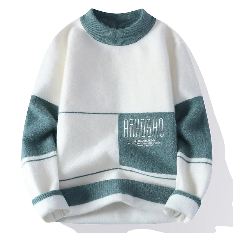 Bol Kesim Kalın Yarım Balıkçı Yaka Kazak