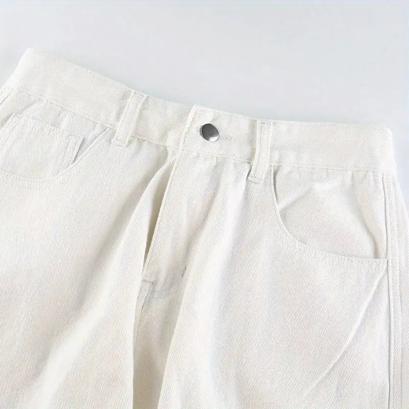 Yüksek Bel Kadın Denim Kot Pantolonlar ve Kargo Pantolonlar